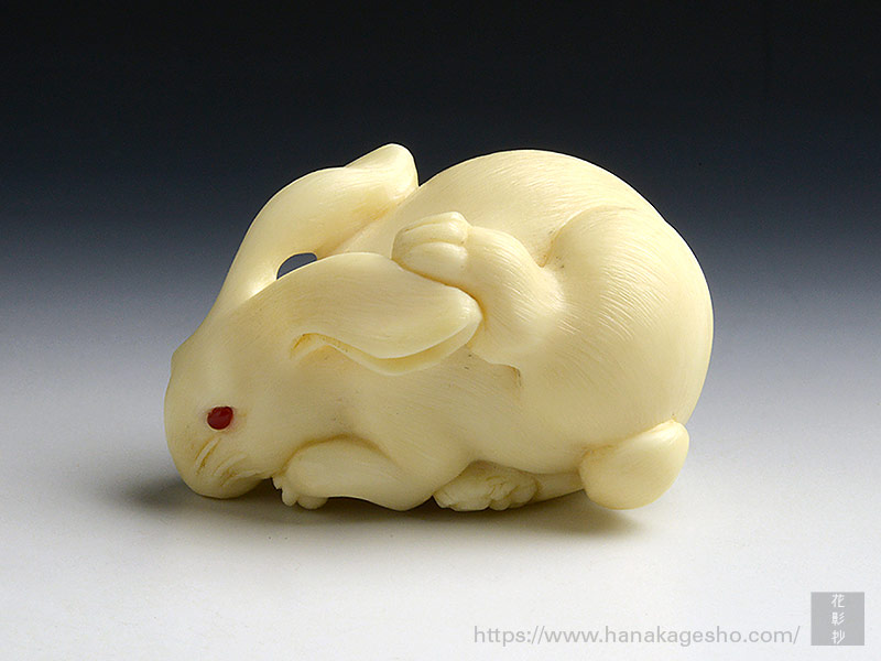 うさぎ | 齋藤美洲 根付彫刻展