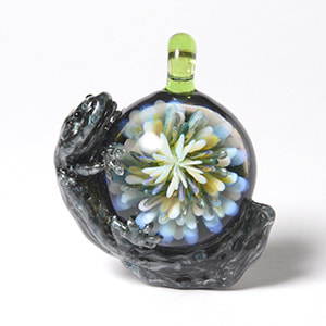 ケンタロー　ガラス　根付　アクセサリー ケンタローガラス根付アクセサリー