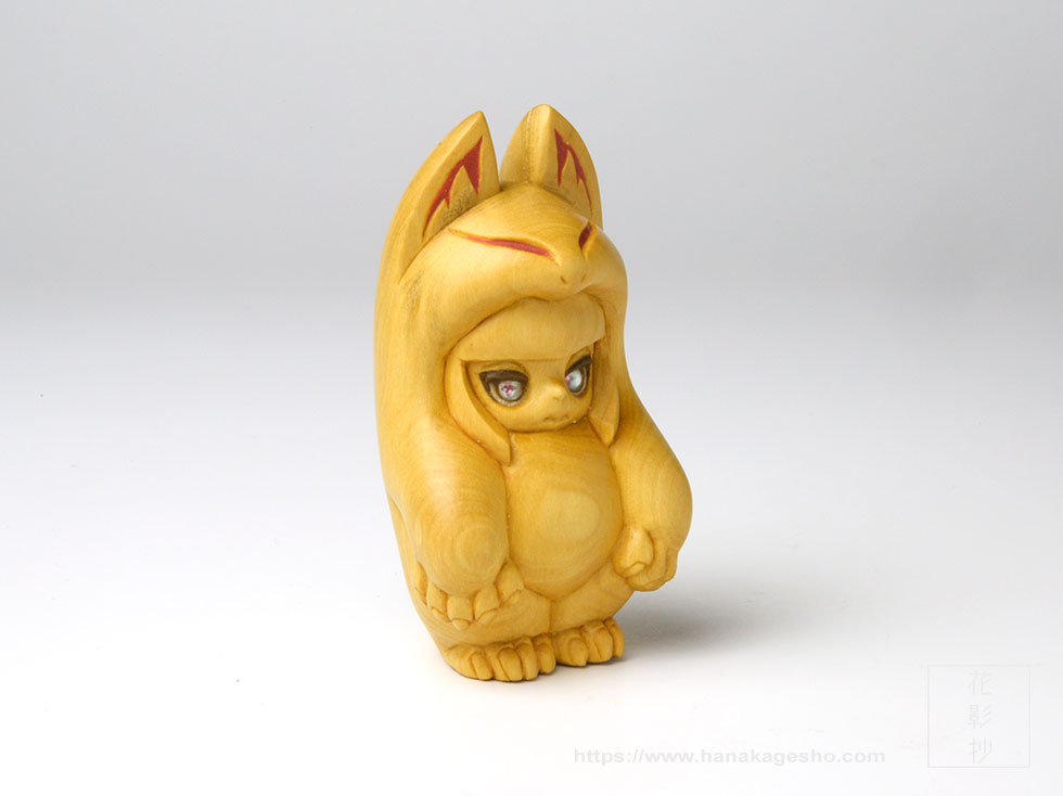 キツネノキグルミヒメ ｜ 新作紹介 ｜ 永島信也 彫刻展「神生みの臥所」